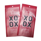 Heat seal laminated small clear window packaging bag for lipstick