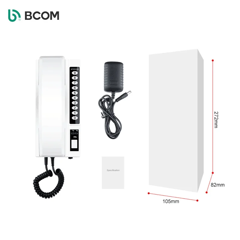Bcomtech 2019 Hot sale wireless multi audio phone interphone system with Handset Fit for Hotel