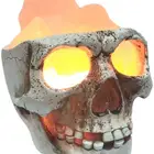 3D USB holiday gift skull Himalayan nature handmade selenite salt crystal pink rock night LED light lamp for spa yoga