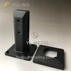 YL Black Square Deck Mounted Glass Spigot