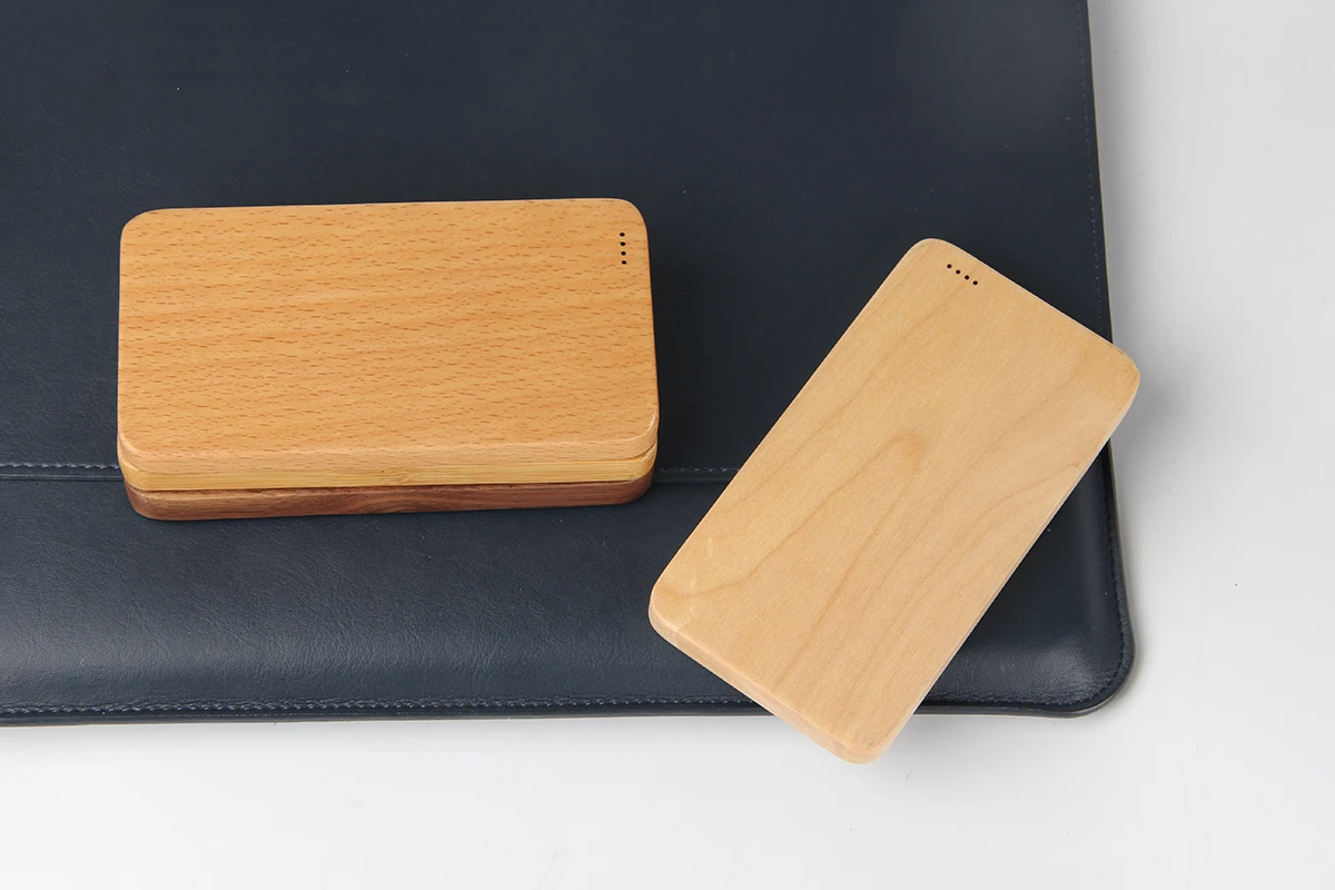 2019 Newest Portable Charger, Fashion Wood Bamboo Design Super Wooden Slim 4000mAh Power Bank - ANKUX.COM