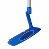 Blue chrome satin CNC milled hitting-face pattern professional golf club head