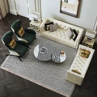Living Room Sofa Furniture China Factory Living Room Modern Sectional Chesterfield Leather Sofa Set Furniture