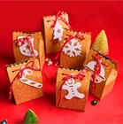 Custom Kraft Paper Christmas Candy Box Biscuits Box