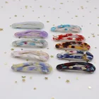 Women Fashion Colorful Acetic Acid Hair Clips Hair Accessories Geometric Acrylic Hair Clip