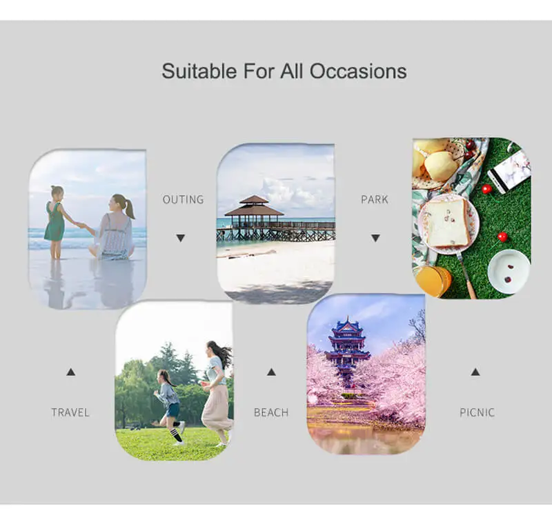 i@home New smiley large mat outdoor foldable waterproof picnic blanket