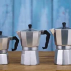 Classic Coffee Pot High Quality Classic Style Customized Logo Whole Aluminum Coffee Machines Moka Pot