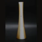 Handblown Yellow and white stripes in all colors glass long cylinder cone lamp shade covering