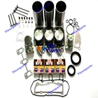 3TNV70 Overhaul Rebuild Kit with valve For Yanmar Tierra ZX17U-2 ZX10U-2 Tractor Excavator Diesel Engine Repair Parts