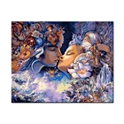 Wedding Birthday Gifts Framed Canvas Kit DIY Oil Painting Paint by Numbers for Adults