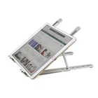 Office Portable Laptop Table, 6-Angles Adjustable Foldable Metal Laptop Desk, Aluminum Folding Laptop Stand for Table