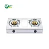 Kitchen Indoor Appliance Stainless Steel Kitchen 2 Burners Tempered Glass Gas Stove Gas Hob Gas Cooker