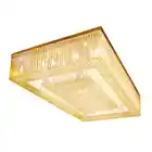 Crystal Modern European Large And Luxury Rectangle Led K9 Crystal Chandelier For Hotel Lighting