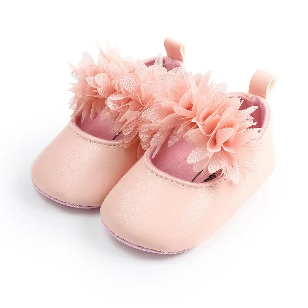 Fashion Beautiful Flower Spring&autumn Soft Sole Toddler Princess Baby Girl Shoes factory
