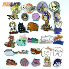 High Quality Cute High Polish Gold Soft Enamel Pin Rainbow Custom Metal Crafts Badges With Clutches Factory Direct Sales
