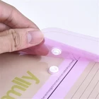 Custom Clear Document Bag Paper File Folder Portable Stationery File Case