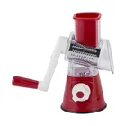 Kitchenware set drum Spiral Manual Plastic slicer grater with 3 Stainless Steel Drums Blades