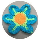 Wholesale Price hand embroidery handmade small crochet flowers trim designs