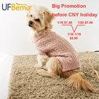 Clothes UFBemo Pet Sweater Cable Knit Pet Clothes Designers Dog Pet Winter
