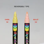 18 Pack Neon Liquid Chalk Markers Chalk Pens For Nonporous Chalkboards, Bistro Boards, Glass and Windows