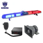 Ultra Wide Police Car Auto Flashing Lightbar Red Blue Patrol Car Led Light Bar Emergency Lights For Security Vehicles