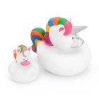High-quality Novelty wholesale floating PVC rubber Unicorn duck bath toy