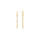 Fashion wholesale 925 Sterling silver 18k rose gold cuban link hoop earrings chain jewelry