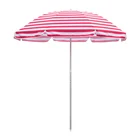 Original Factory Customized Titling Sun Striped Red And White Beach Parasois Umbrella For Outdoor Activities