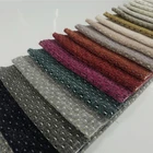 wholesale chanellie linen fabrics for sofa upholstery 100%polyester