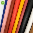 Leather Customize Thickness 0.6mm Elasticity Pu Artificial Garment Fabric Leather