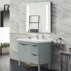 Hollywood custom bathroom makeup mirror with LED light