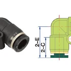 Fitting Fittings Elbow Fitting 2 Way Elbow Top Quality 1 Touch Most Selling PV Mini Fitting Push In To Connect Fitting