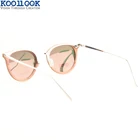 Metal High End Popular Single Bridges Metal Temple Sun Glasses Comfortable Nose Pad Women Wooden Frame Sunglasses