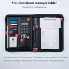 Customized Office Folder Portfolio,a4 PU leather Fashion Portfolio File Folder,Stationery Folder Manufacturers