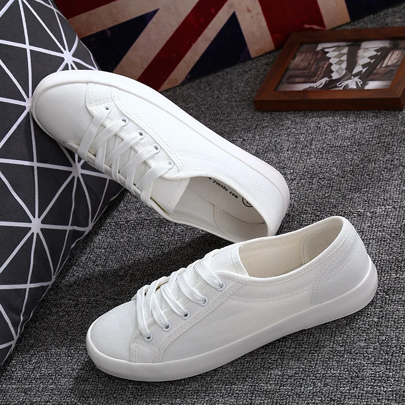 wholesale white canvas sneakers