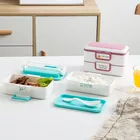 New design 2 layers high quality nordic style plastic eco friendly tiffin lunch box for school picnic