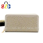 Long Ladies Multiple Card Slots Wallet PU Leather Rivet Wallets Purse