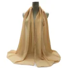 Cotton Shawls Cotton High Quality Women Soft Female Hijab Cotton Shawls Long Scarf Crinkle Headscarf Muslim Scarfs