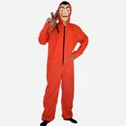 Unisex Dali Money Heist Prisoner Costume Coverall Jumpsuit
