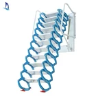 Attic Ladder Pull Down Folding Stairs Steel Steps Ceiling Door Access