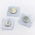 clothing magnet button sew in disc magnet with PVC