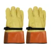 Deliwear Goatskin Work High Voltage 25kv Electrical Gloves for Electricians Lineman