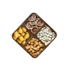 Western Restaurant Beech Wooden Choose Snack Rice Cute Wood Dinner Plate Fruit Dish