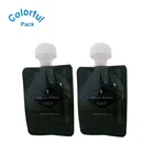 Reusable liquid shampoo aluminum foil packing sachet printing /Custom aluminum foil spout pouch for liquid shampoo
