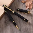 Personalized luxury metal roller pen heavy gift pen unique gold dragon clip fountain pen