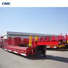 CIMC Excavator Tranpsort Gooseneck Lowloader Lowbed Semi Truck Trailer