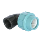Easy Connect PP compression fitting 90 degree FEMALE ELBOW irrigation pipe fittings