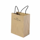 Customize colorful printed kraft packaging bag for clothes shopping