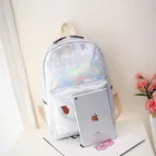 School Women School Bag Fashion Laser Pu Leather Waterproof Women Backpack School Bag For Girls