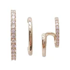Gincom Diamond Hoop Fashion Earrings for Woman